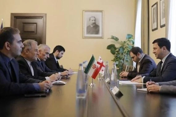 السفير الايراني يبحث مع رئيس البرلمان الجورجي تعزيز العلاقات الثنائية