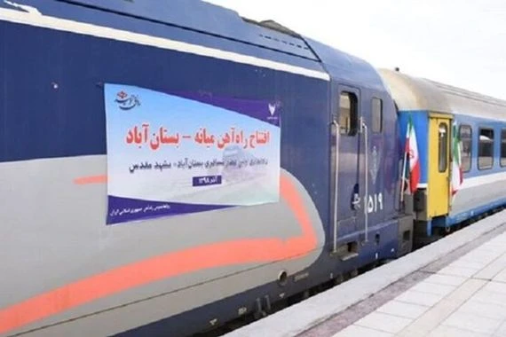 تدشين خط سكة حديد في شمال غرب ايران