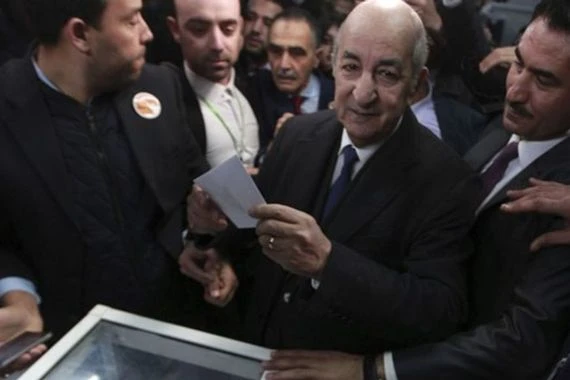 انتخاب عبد المجيد تبون رئيسا للجزائر بحصوله على 58.15 % من الأصوات
