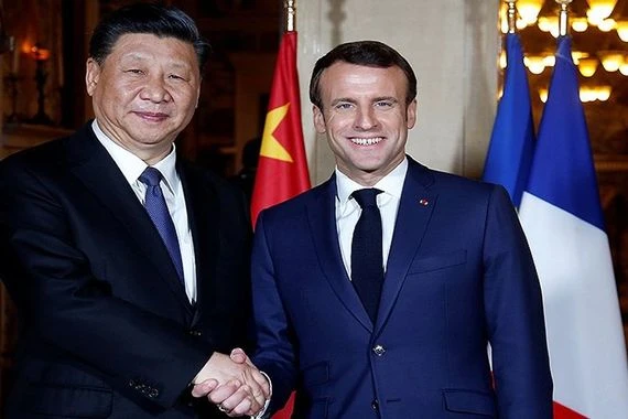 ماكرون يدعو لـ'شراكة قوية بين أوروبا والصين'
