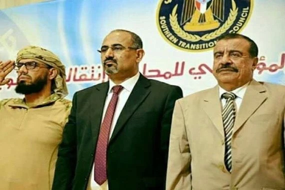 الانتقاليان عيدروس وابن بريك في زيارة مفاجئة لأبوظبي