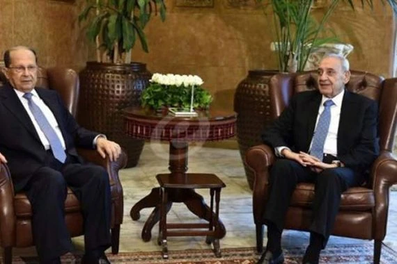 مناقشة  الوضع الاقتصادي والمالي اللبناني بين عون وبري