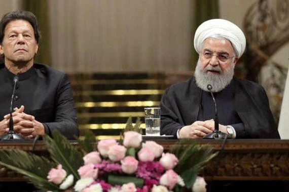 الرئيس روحاني يستقبل عمران خان