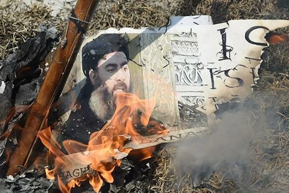 أمريكا تلقي بقايا جثة أبو بكر البغدادي في البحر