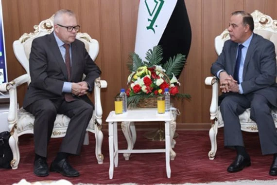 نائب الامين العام لمجلس الوزراء يستقبل السفير الفنلندي لدى العراق