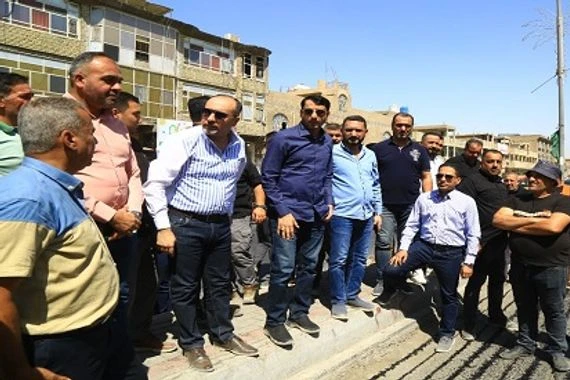الأمين العام لمجلس الوزراء وأمين بغداد يتفقدان موقع مشروع تطوير مدينة الصدر