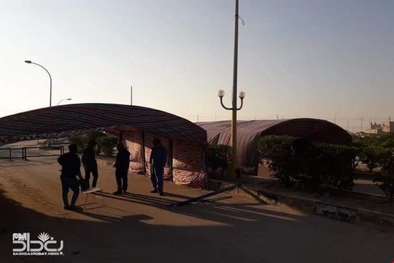 بالصور.. غلق معمل البتروكيماويات في البصرة