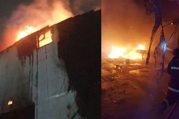 اندلاع حريق داخل ثانوية معروف الرصافي بمنطقة الشماعية في بغداد(فيديو)