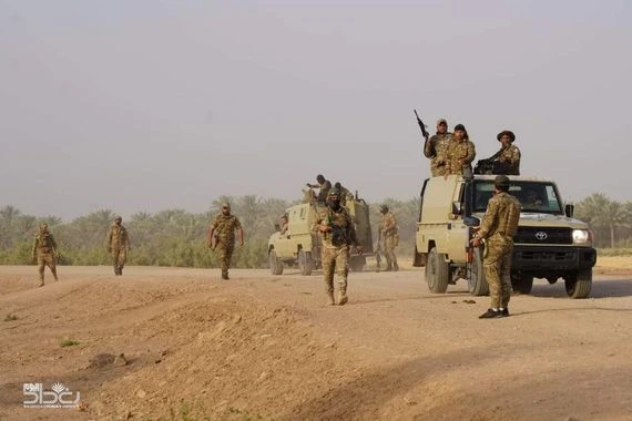الحشد يشرع بعملية تفتيش وتأمين لزور نهر ديالى الشمالي