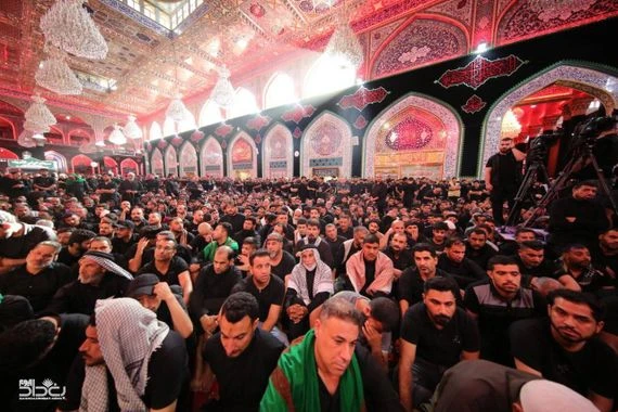 حضرة الإمام الحسين (عليه السلام) في صباح عاشوراء (صور)