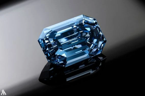 مزاد بيع أكبر ماسة زرقاء بالعالم يحدد قيمتها الأولية بـ 48 مليون دولار