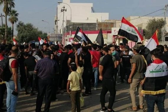"برغة ديالى" تنتفض وتعلن 3 مطالب في تظاهرة سلمية