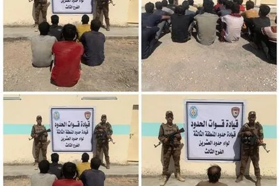اعتقال 22 متسللا أجنبيا في واسط
