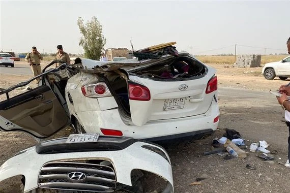 بالصور.. إصابات خطيرة بحادث مروع على "طريق الموت"