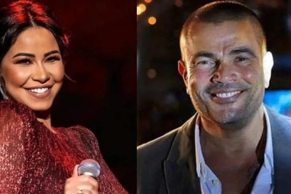 بعد خصام دام 5 سنوات..شيرين تبادر بالصلح مع عمرو دياب (صورة)