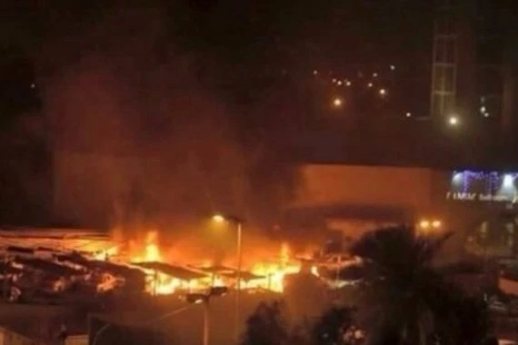 اخماد حريق اندلع داخل برادات "علوة الرشيد" جنوب بغداد