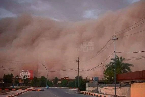 الغبار يغزو أجواء العراق يوم الجمعة.. وعواصف ترابية في المنطقة الوسطى