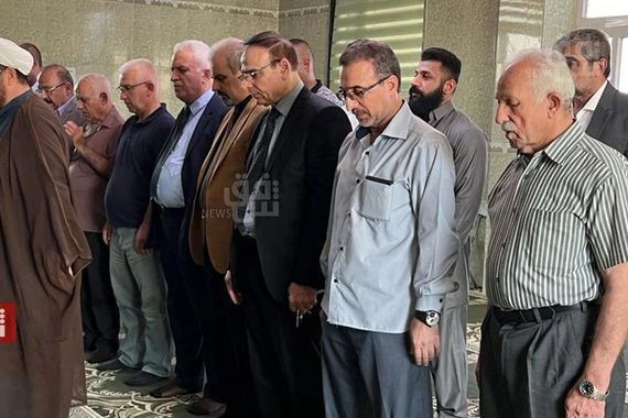 صور .. مراسم دفن جثمان الراحل يدالله الفيلي في اربيل