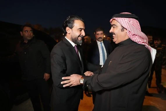 بالصور.. لقاء بين الحلبوسي ورئيس مؤتمر صحوة العراق في الرمادي